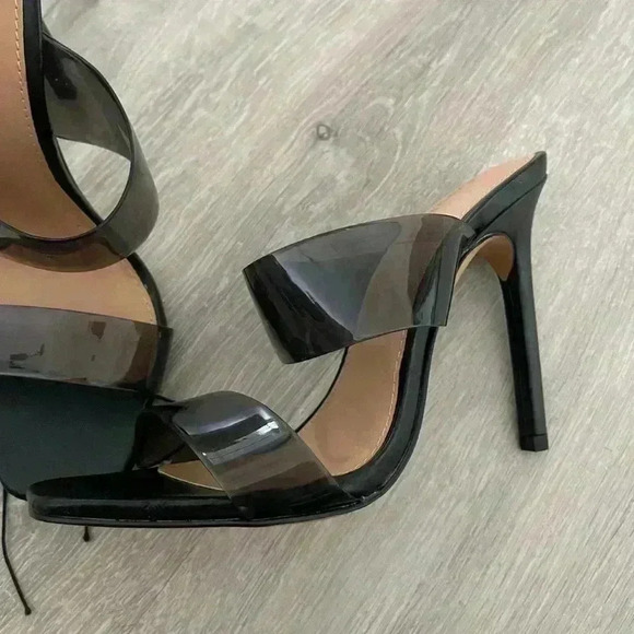 EXPRESS - Barely There Double Band Heeled Sandals 7 - Picture 6 of 12